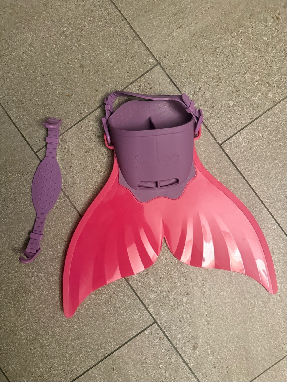 Amazon Kids Swim Mermaid Monofin in Purple and Pink